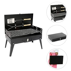 - BBQ PORTATIL CON UTENCILIOS (8 UND X CAJA)